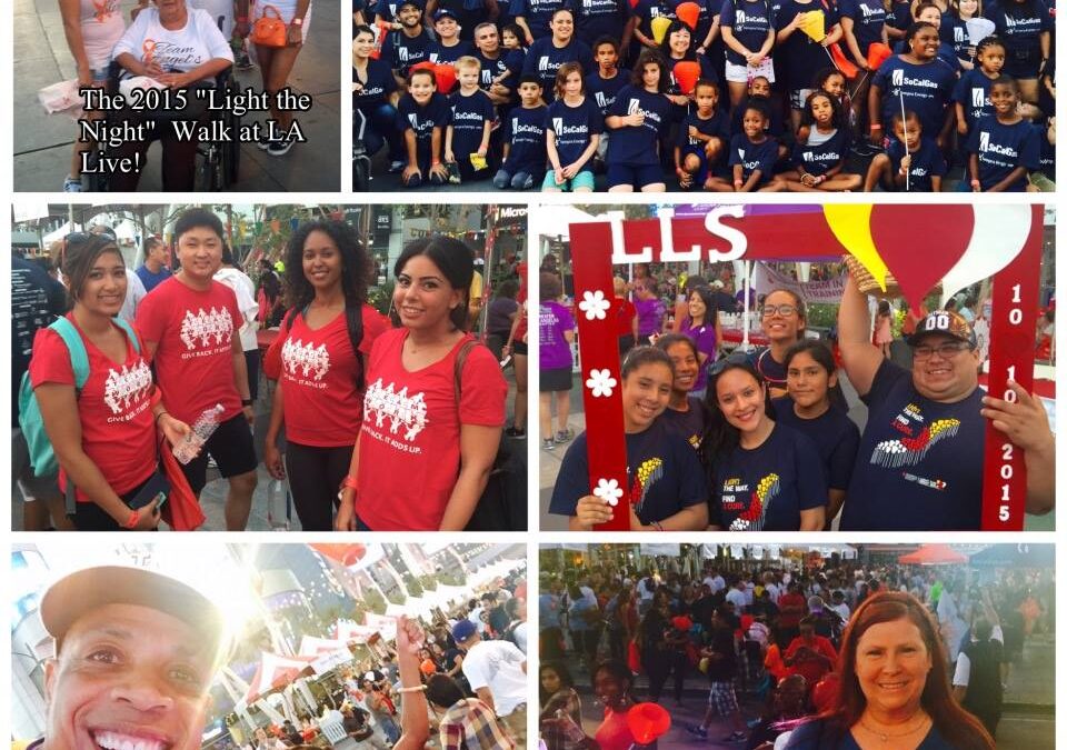 The 2015 “Light the Night” Walk at LA Live!