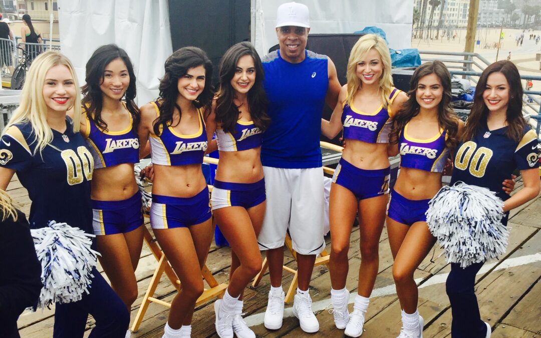 Dion Blast! at The 2017 Pedal on the Pier with The Laker & Ram Cheerleaders