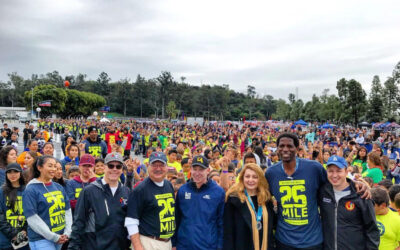 The 2018 26th Mile ceremonial Kids Run at Dodger Stadium