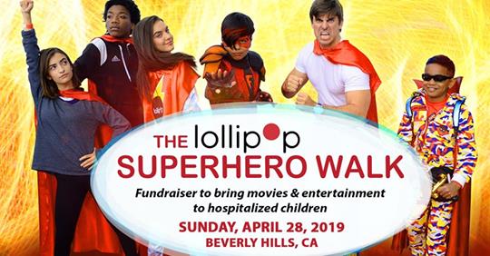 The 3rd annual LOLLIPOP Super Hero Walk in Beverly Hills